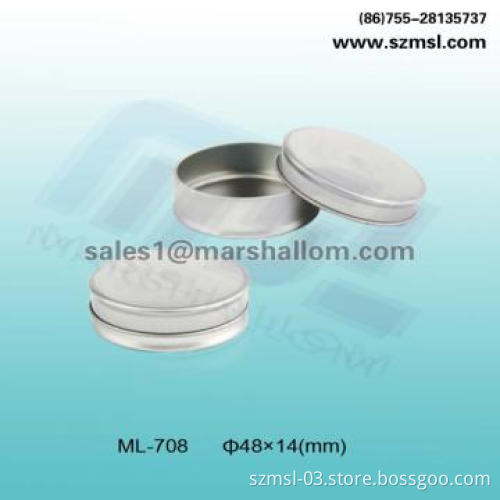 cosmetic tin box, round tin box, metal box,